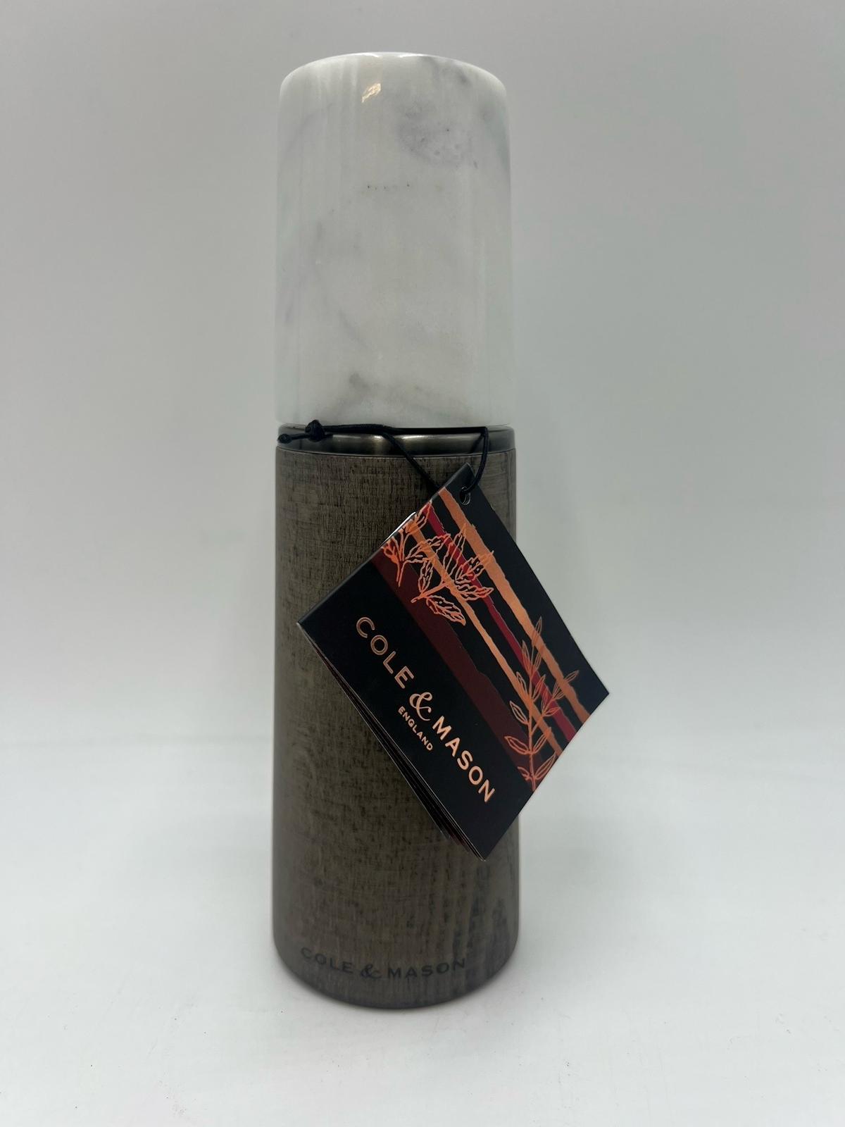 Cole & Mason Solo Marble Salt And Pepper Mills set of 2