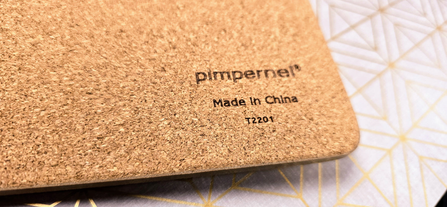 Pimpernel 40cm X 30cm Cork-Backed Luxury Luxe Placemats Set of 4