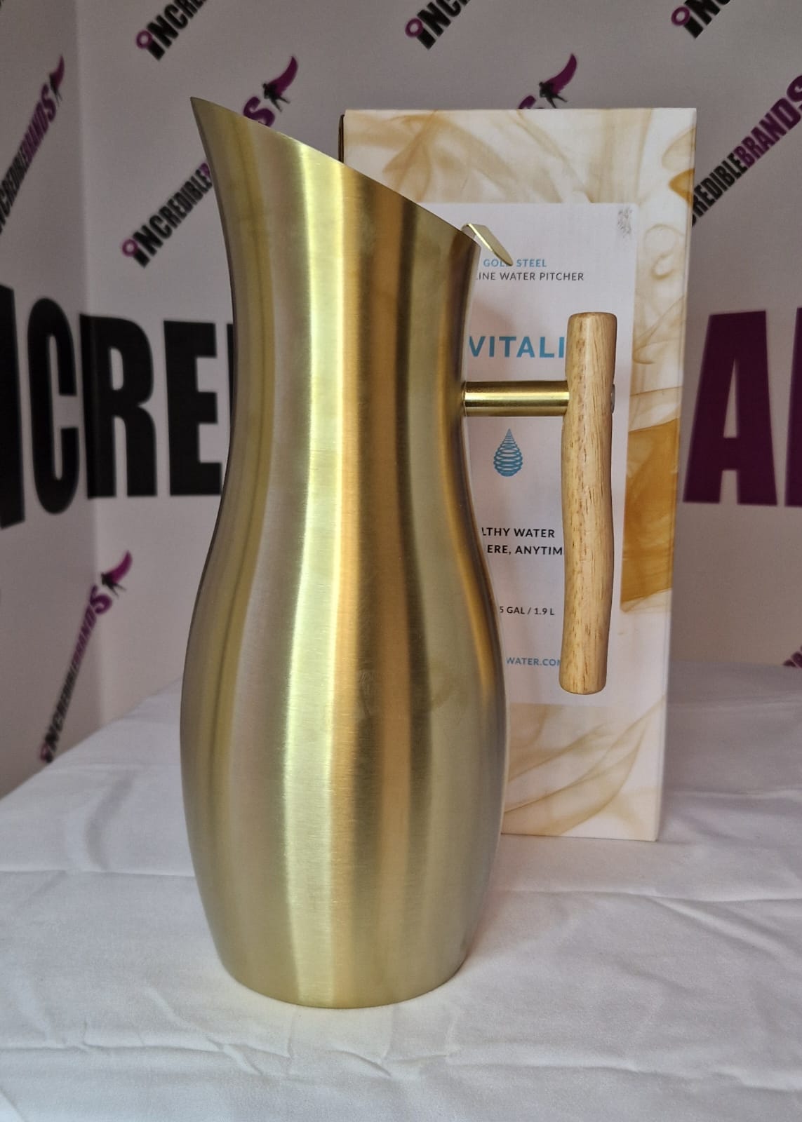 Invigorated Water Stainless Steel Alkaline Water Filter Jug