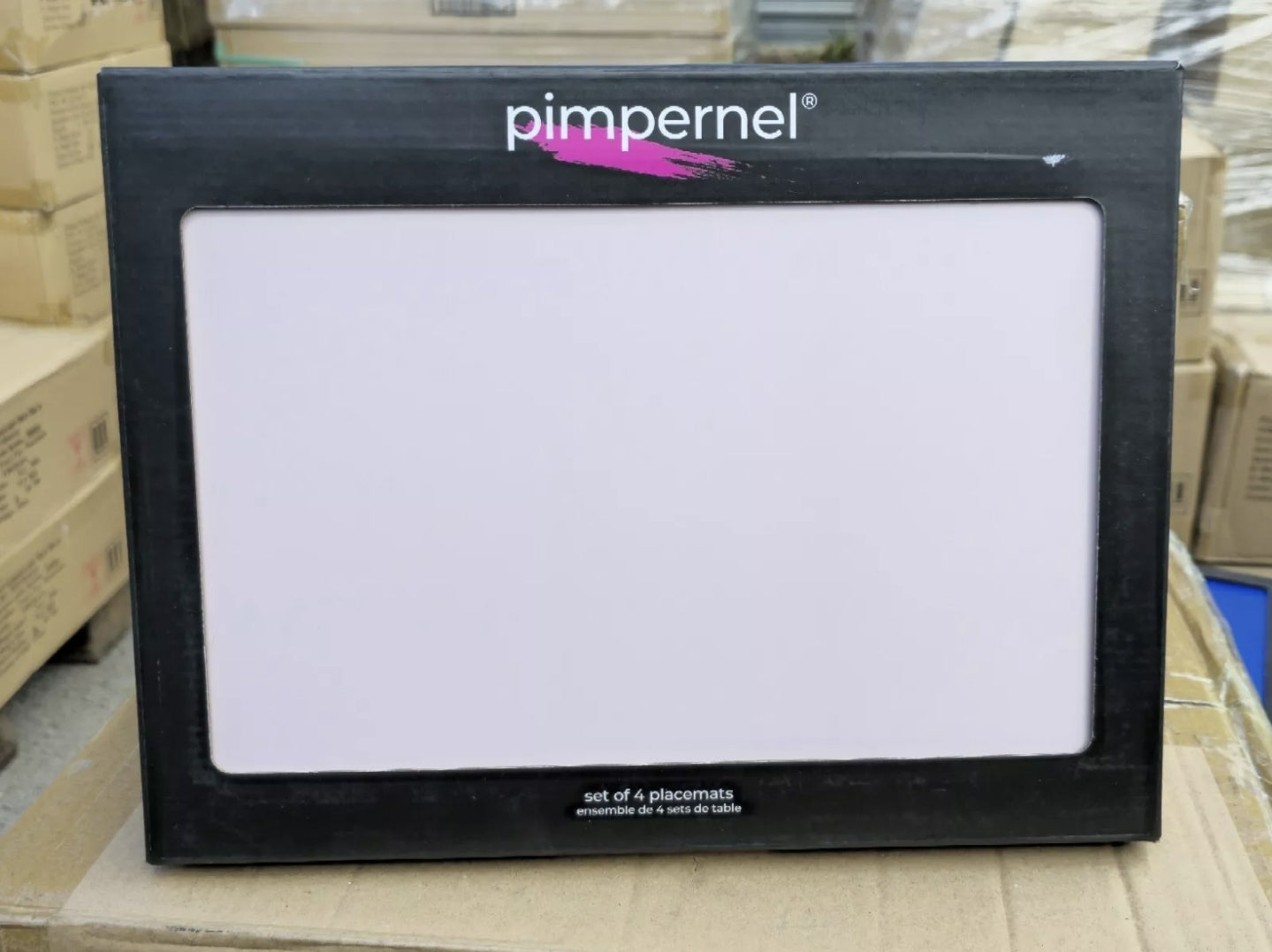 Pimpernel 40cm X 30cm Cork-Backed Luxury Flossy Pink Placemats Set of 4