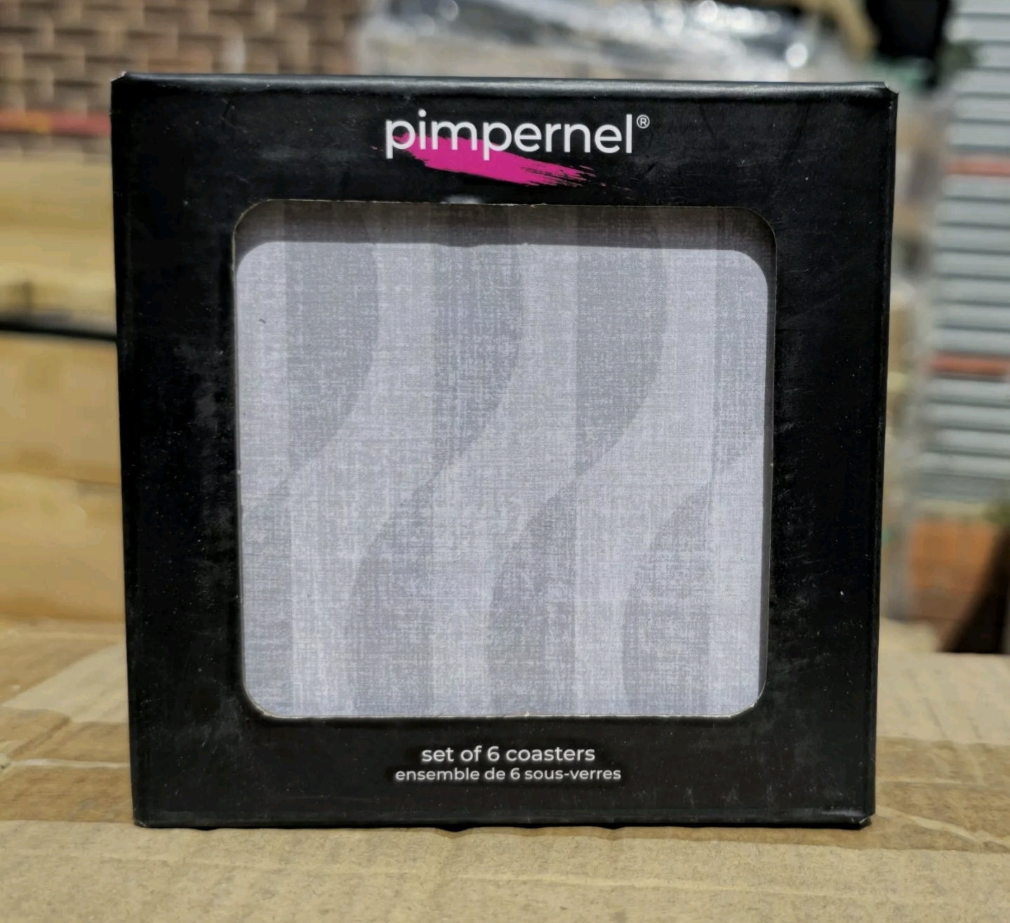 Pimpernel Cork-Backed Luxury Eclipse Drinks Coasters Set of 6