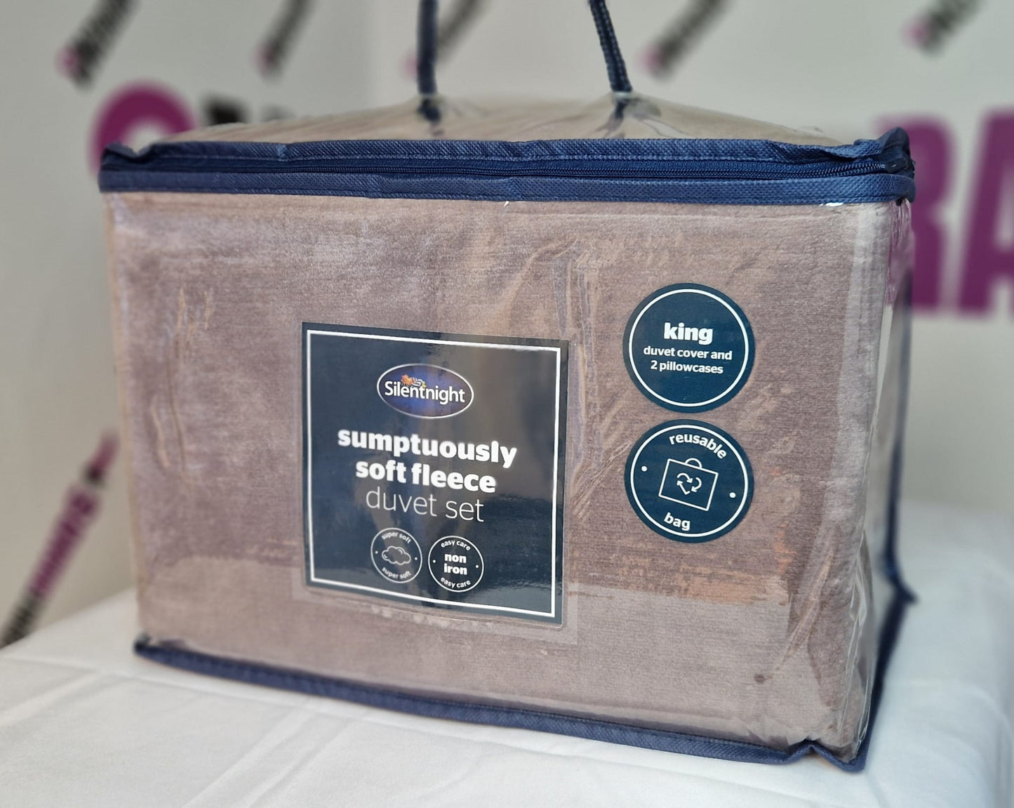 Silent night Sumptuously soft fleece duvet set - King/Double