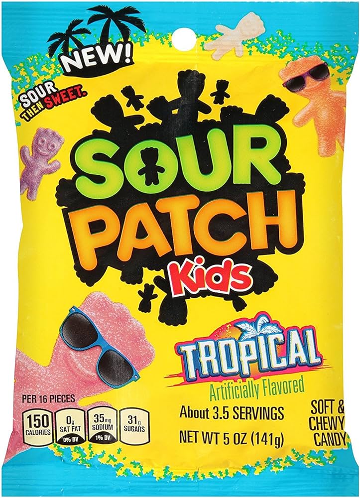 Sour patch kids tropical - 226g