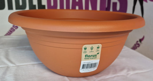 Florus Round Bowl Terracotta - 30cm