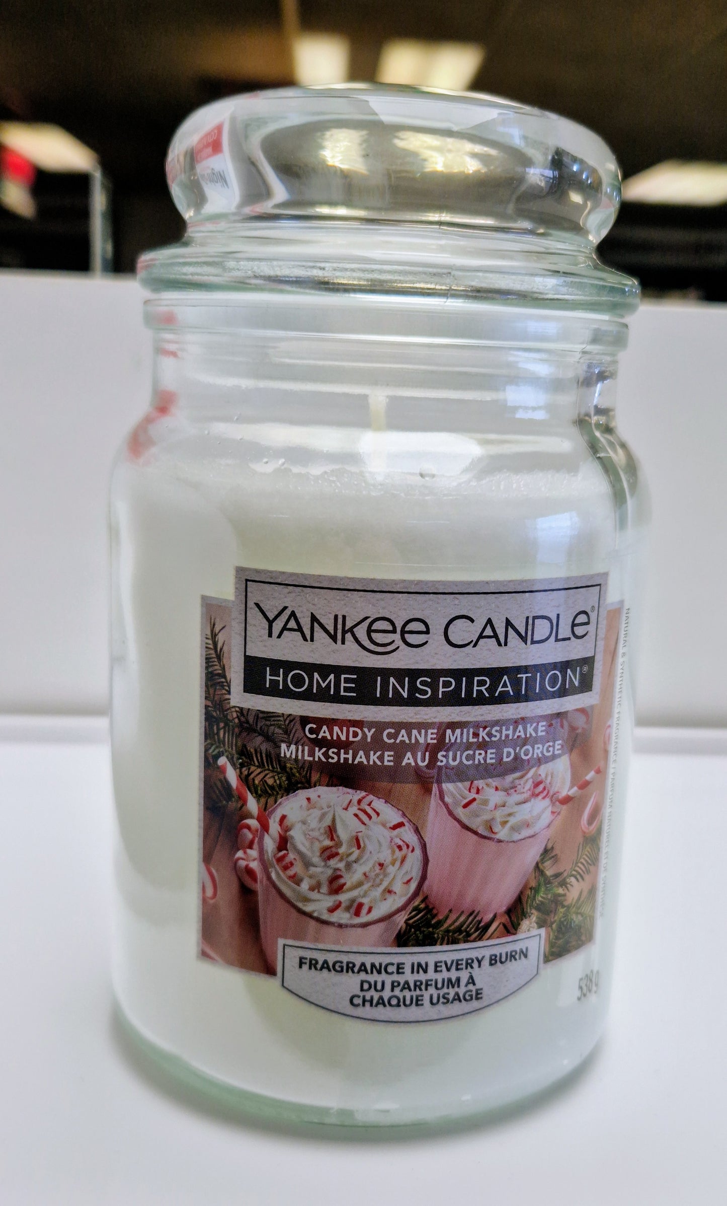 Yankee Candle Home Inspirations Large Jar 538g Candy Cane Milk Shake