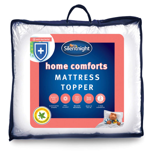 Silent night home comforts double mattress topper