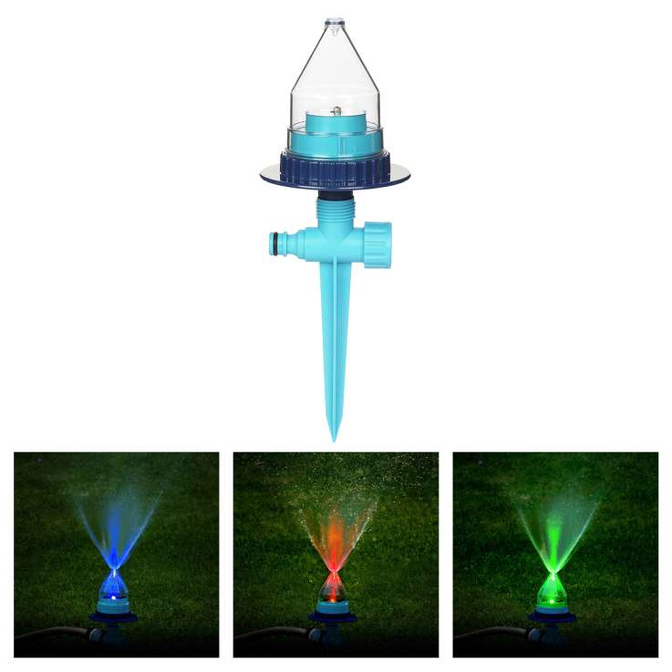 Flopro multi colour LED sprinkler