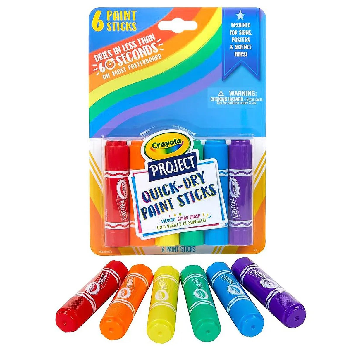 Crayola Non-Toxic Quick-Dry Paint Sticks