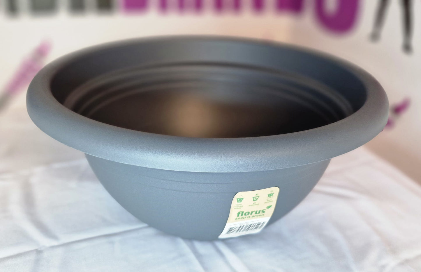 Florus Round Bowl Anthracite - 30cm