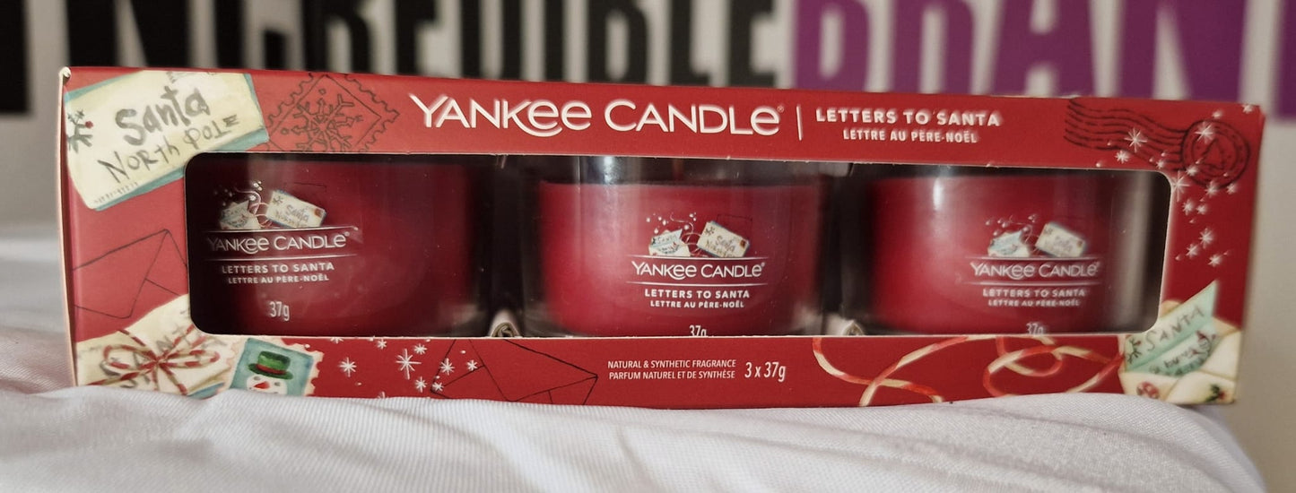 Yankee Candle Letters To Santa Candle Trio Set