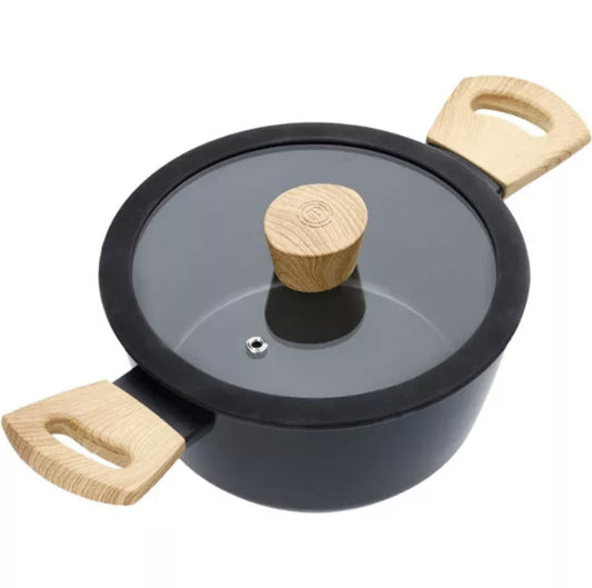 MasterChef Stock Pot with Lid 20cm Non Stick Casserole, Stew & Soup Pan