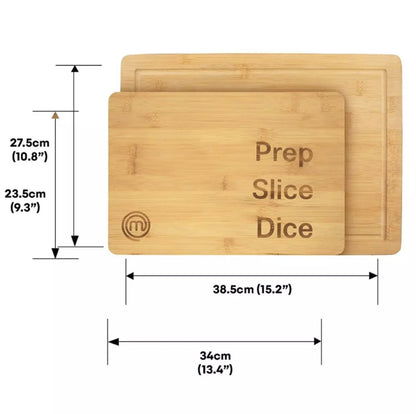 MasterChef Set of 2 Bamboo Chopping Boards