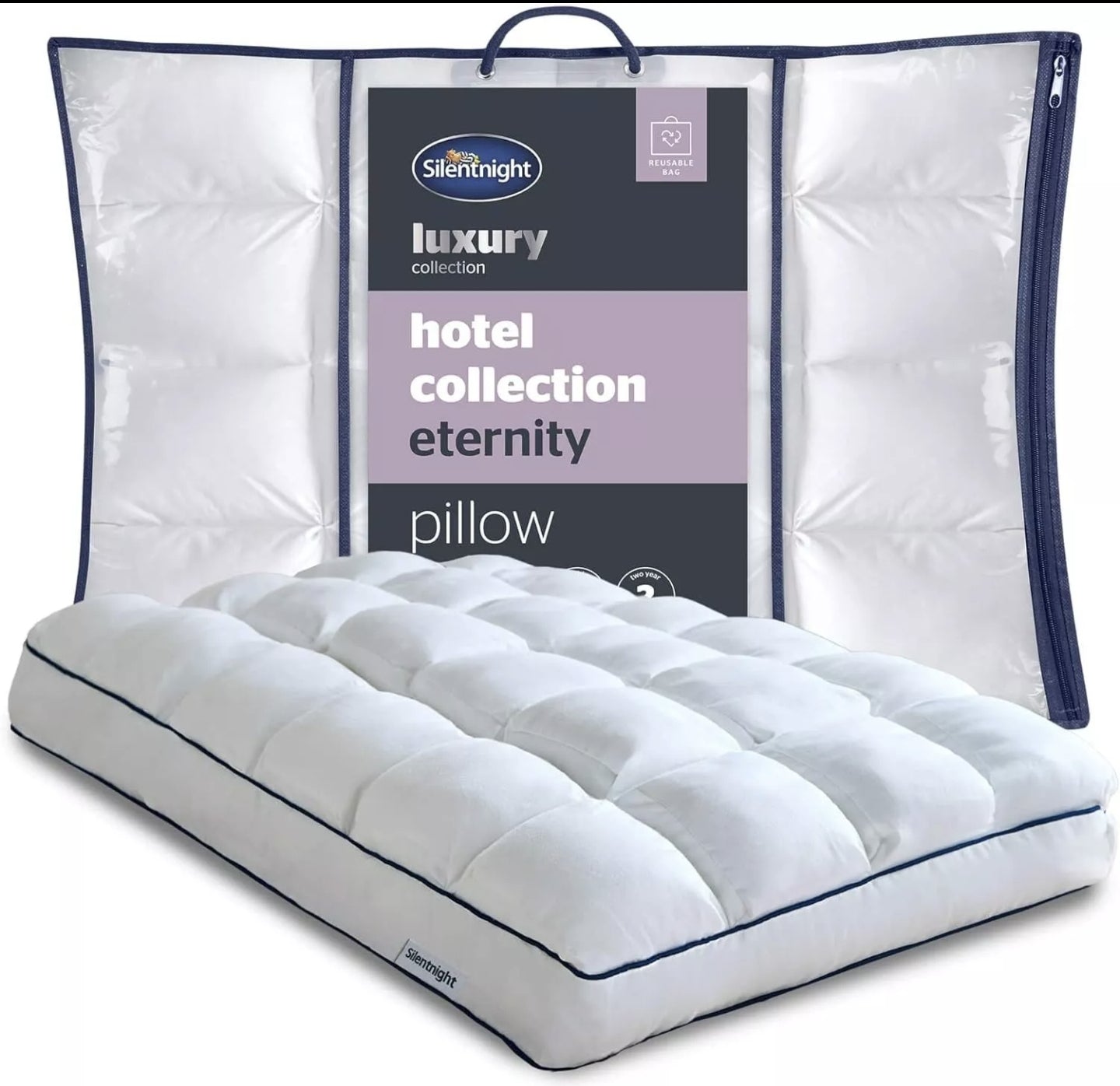 Silentnight Eternity Pillow Hotel Collection Hypoallergenic Machine Washable