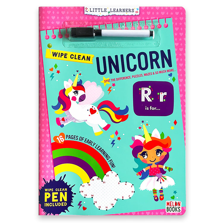 Little learners: Wipe clean Unicorn activity book
