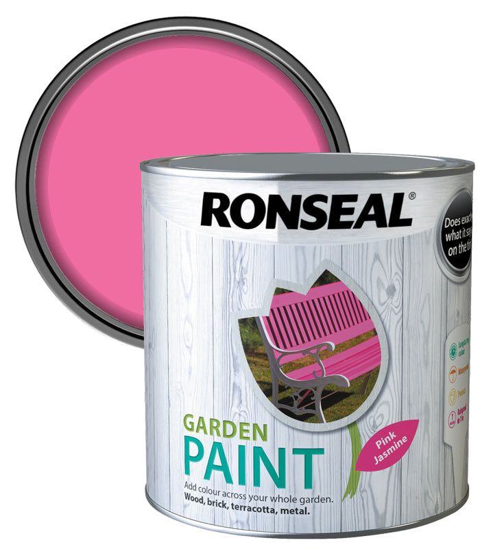 Ronseal 2.5L garden paint - Pink jasmine