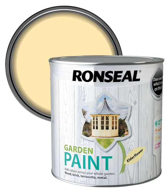 Ronseal 2.5L garden paint - Elderflower