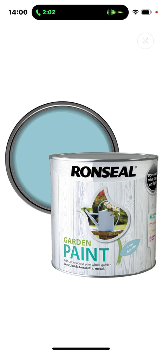 Ronseal 2.5L garden paint - Cool Breeze