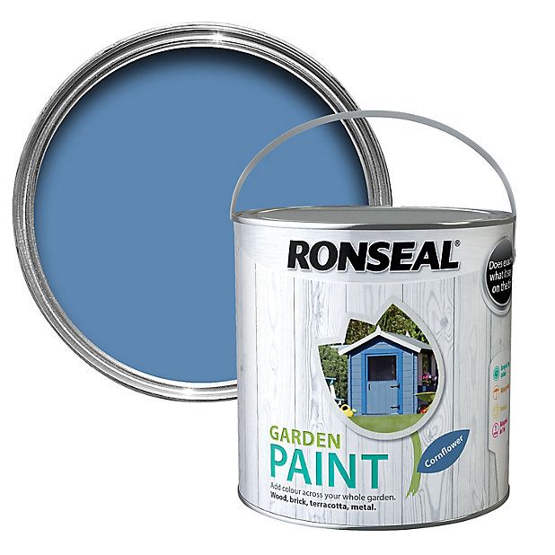 Ronseal 2.5L garden paint - Cornflower