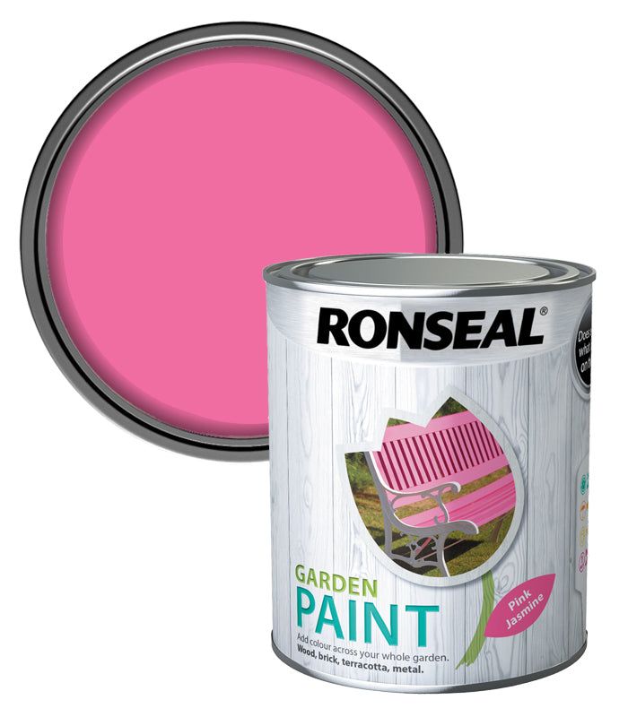 Ronseal garden paint 750ml - Pink jasmine