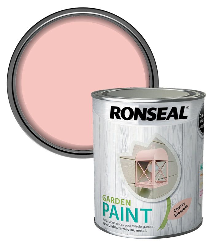 Ronseal garden paint 750ml - Cherry blossom