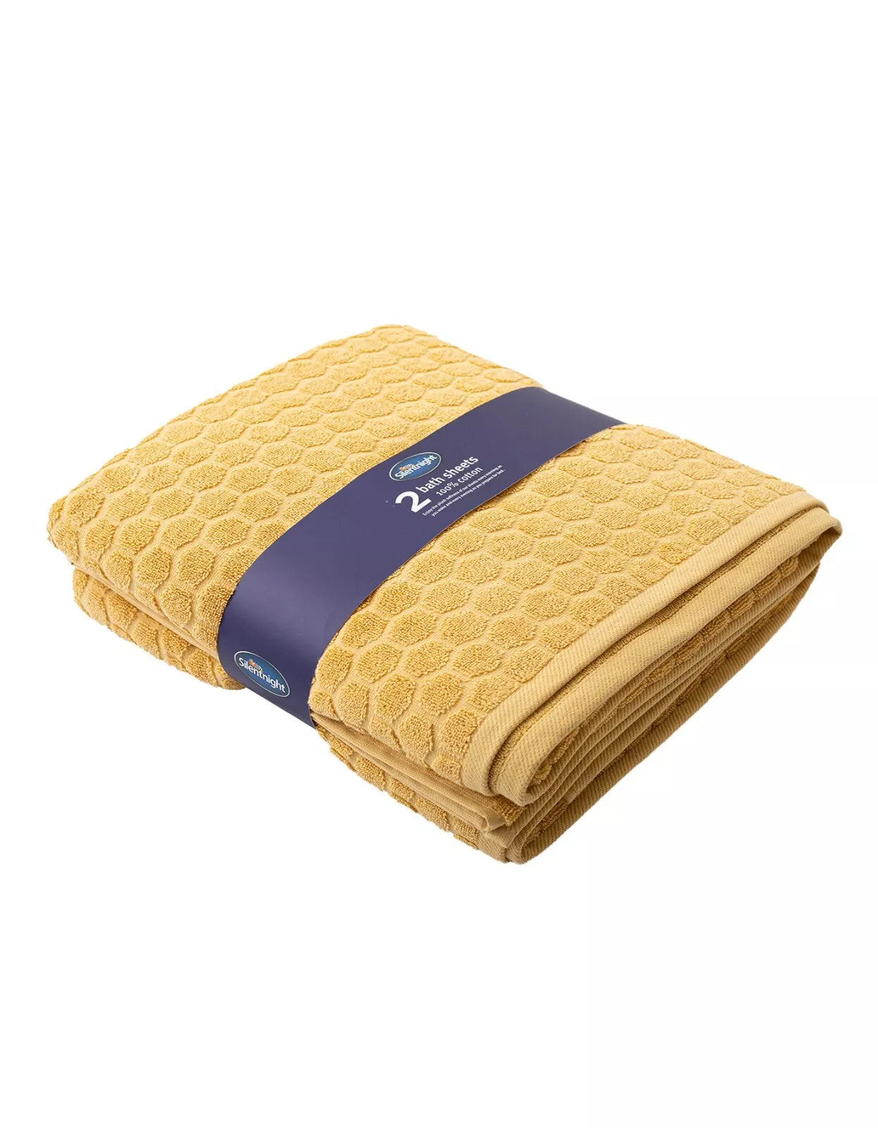 Silent Night - 2 bath sheets Yellow