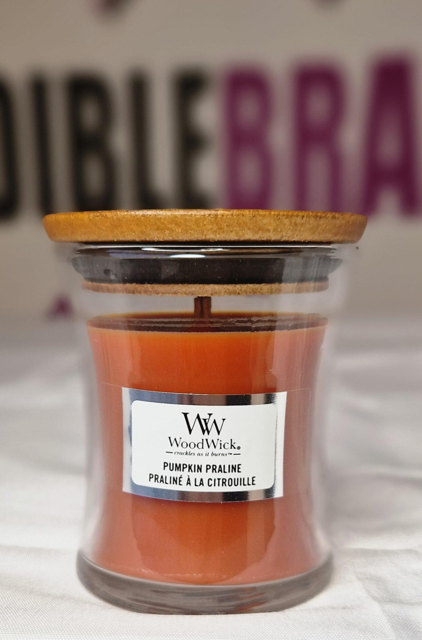 WoodWick Pumpkin Praline Candle Small Jar