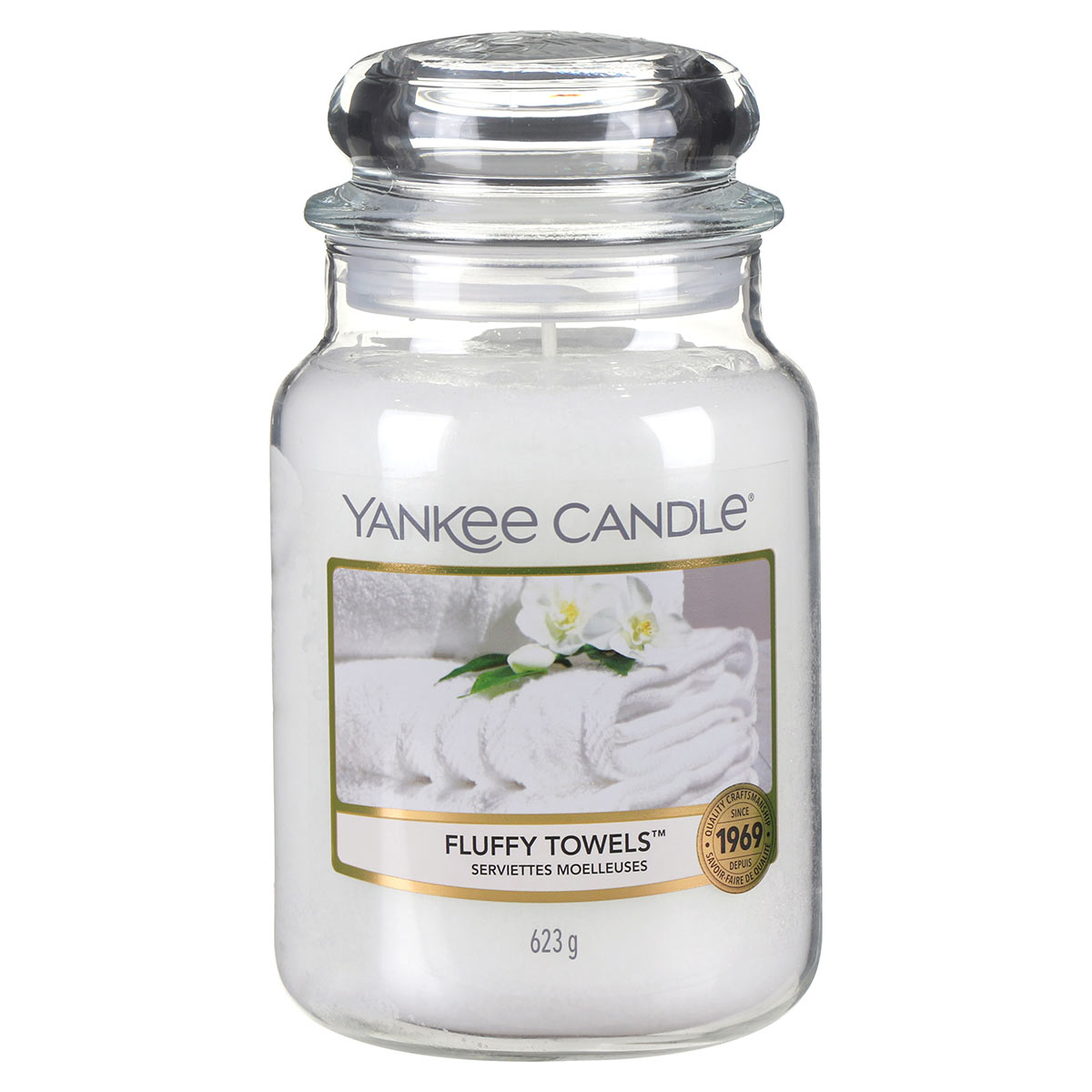 Yankee Candle Large Jar - Fluffy towels - 623g